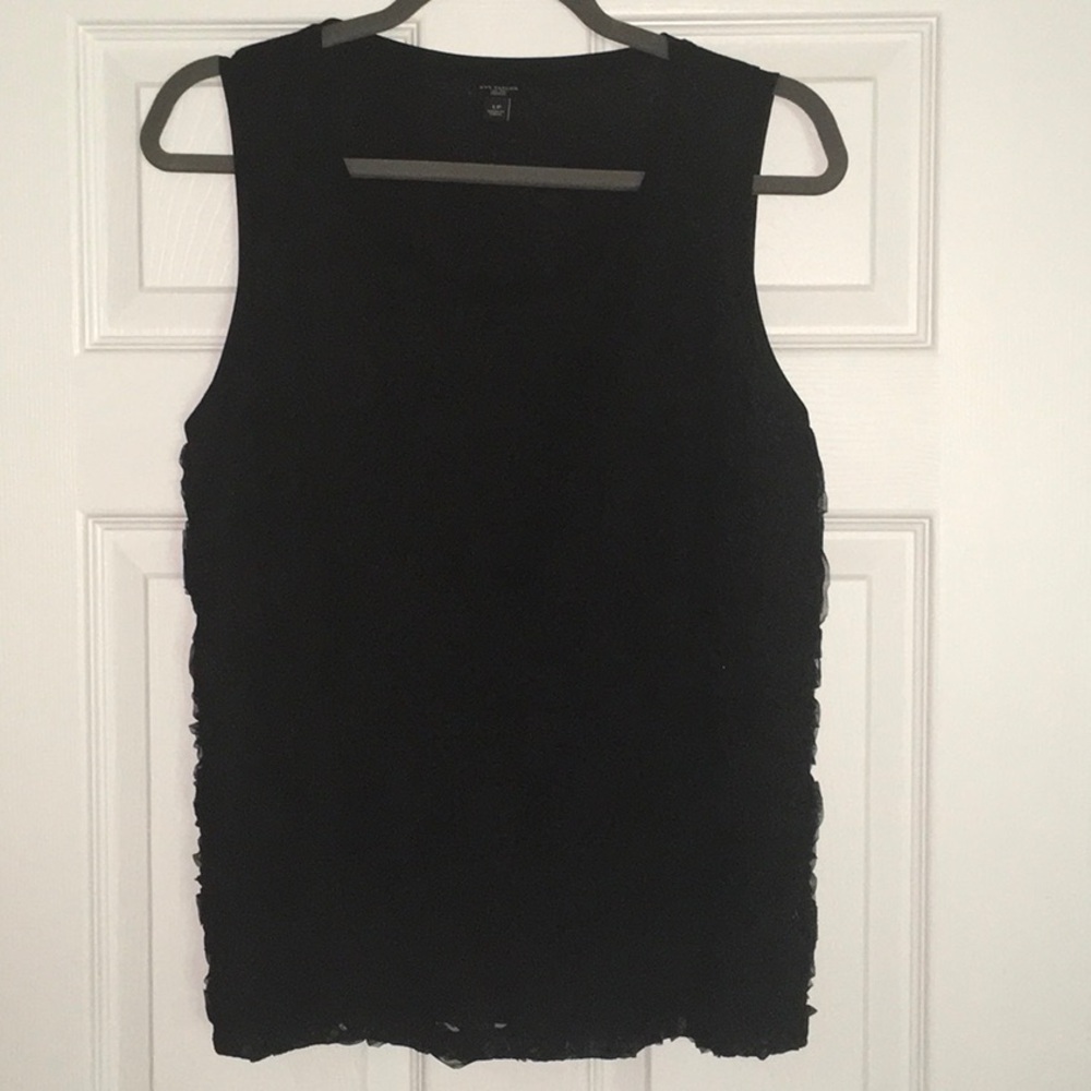 Ann Taylor Rose Embellished Tank Top